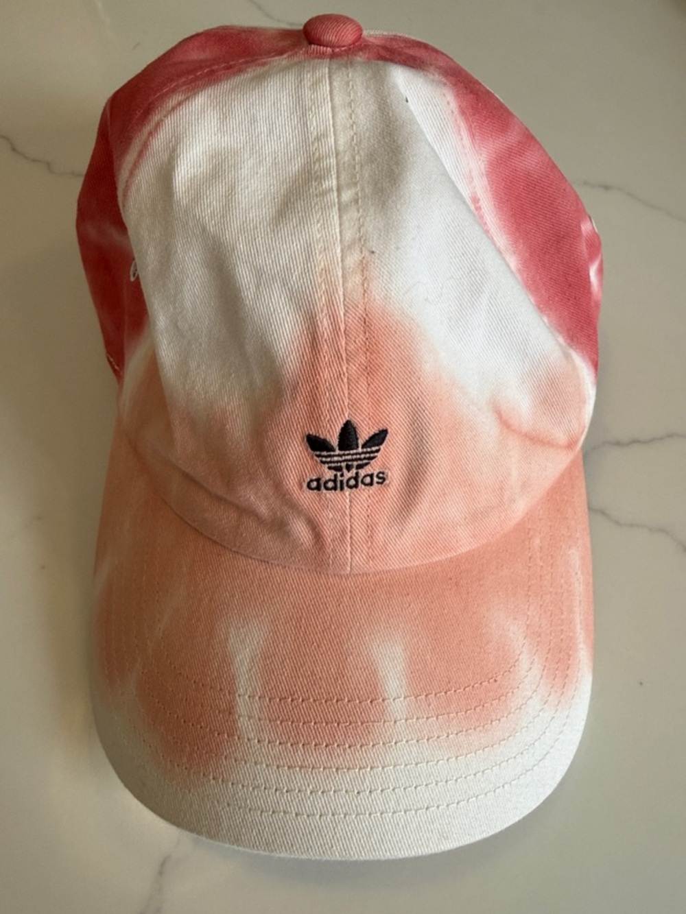 adidas Tie-Dye Pink White Baseball Cap